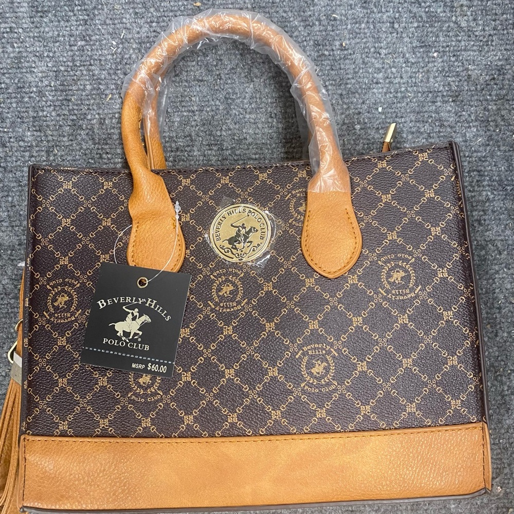 Beverly Hills Polo Club Brown and Tan Satchel